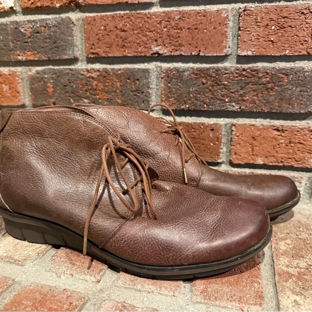 dansko joy womens size 42 shoes brown leather chukka comfort ankle booties boots